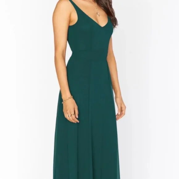 Show Me Your MuMu | Dresses | Show Me Your Mumu Emerald Green Chiffon Dress  | Poshmark